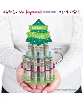 Big Dot of Happiness Merry and Bright Trees - Colorful Whimsical Party Money Holder Gift - Cash Cake