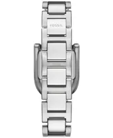 Fossil Women's Harwell Three-Hand Silver-Tone Stainless Steel Watch 28mm