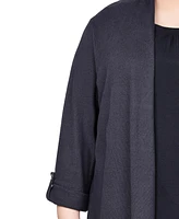 Ny Collection Plus 3/4 Sleeve Two One Top
