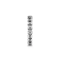 Pandora Sterling Silver Moments Band of Hearts Ring