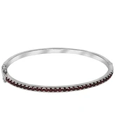 Garnet Bangle Bracelet (2-1/2 ct. t.w.) in Sterling Silver