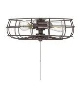 Trade Winds 3-Light Fan Light Kit in Oil Rubbed Bronze