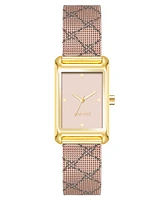 Nine West Women's Quartz Pink Stainless Steel Mesh Watch, 22mm