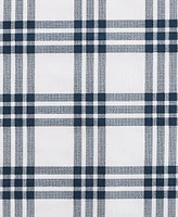 Eddie Bauer Basic Plaid Cotton Percale 3 Piece Duvet Cover Set, King