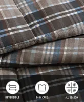 Eddie Bauer Rugged Plaid Microsuede Reversible Comforter Set