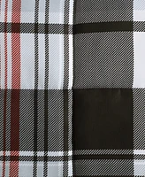 Closeout! Eddie Bauer Normandy Plaid Micro Suede Reversible Piece Duvet Cover Set