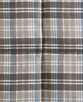 Eddie Bauer Rugged Plaid Micro Suede Reversible Piece Duvet Cover Set