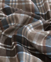 Closeout! Eddie Bauer Rugged Plaid Micro Suede Reversible Piece Duvet Cover Set