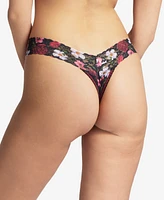 Hanky Panky Low-Rise Printed Lace Thong