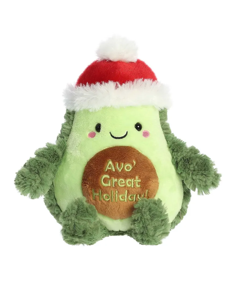 Aurora Small Avo Great Holiday Just Sayin' Festive Plush Toy Green 8"