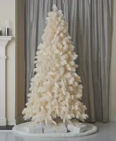 Seasonal Pampas Tree 7.5', White, 710 Tips, Metal Base With Flame Retardant, Macy's Exclusive