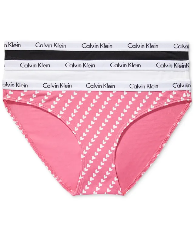Calvin Klein Women's Carousel Cotton 3-pack Bikini Underwear