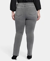 Nydj Plus High Rise Billie Slim Bootcut Jeans