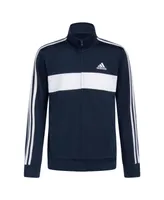 adidas Big Boys Long Sleeve Color Block Tricot Jacket