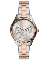 Fossil Women's Rye Multifunction Silver-Tone Alloy Watch, 36mm - Two