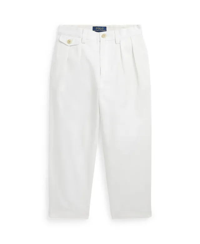 Polo Ralph Lauren TENNIS PANT FLAT FRONT - Trousers - white