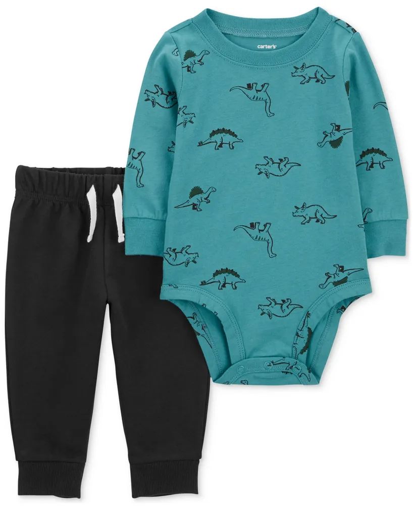 Carter's Baby Boys 3 Piece Bodysuits and Pants Set - Macy's