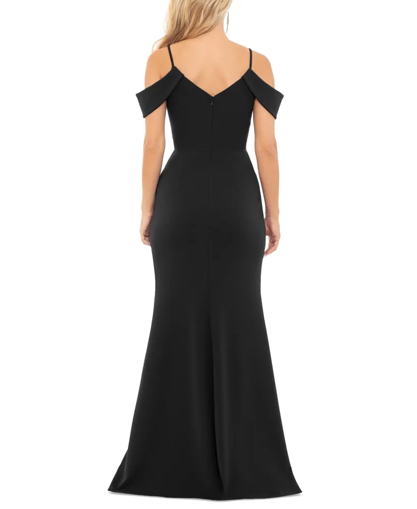 Xscape Women's Sleeveless Ruffle-Hem Gown