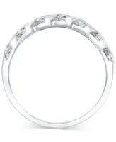 Diamond Diagonal Channel-Set Anniversary Ring (1-1/3 ct. t.w.) in 14k White Gold