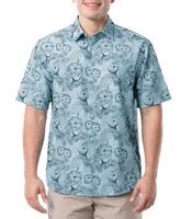 Guy Harvey Men's Short-Sleeve Marlin Floral Fishing Shirt