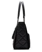 Steve Madden Katt Faux Leather Quilted Tote with Pouch