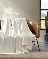 Wrangler Solid Ultra Soft Plush Fleece Blanket
