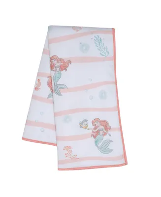 Bedtime Originals Disney Baby The Little Mermaid White Baby Blanket - Ariel