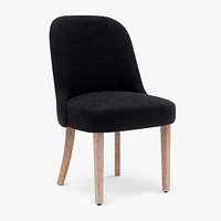 Mid-Century Modern Upholstered Boucle Dining Chair