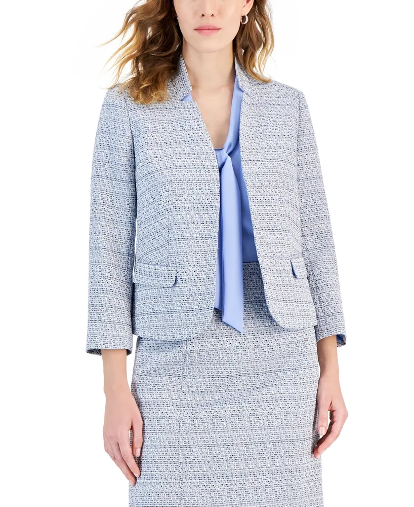Kasper Women's Tweed Shawl-Collar Blazer
