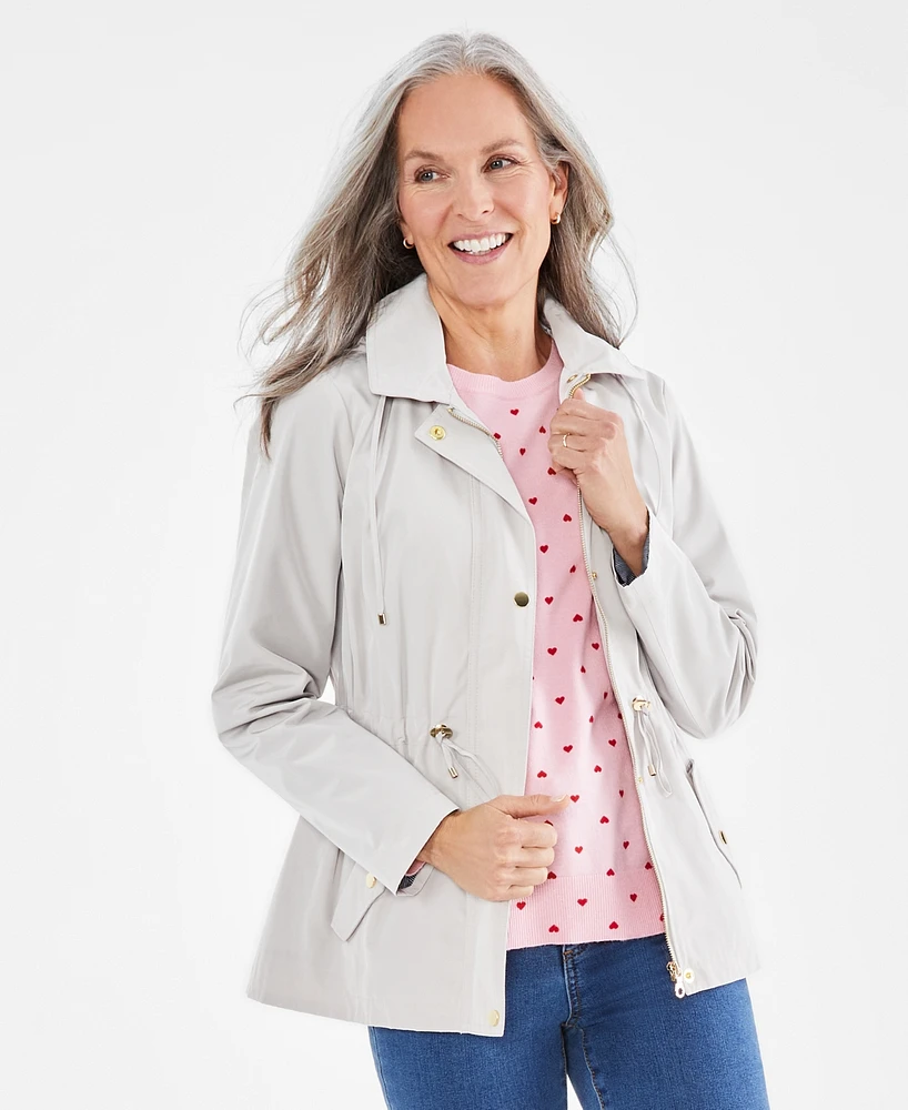 Style & Co Women's Hooded Anorak, Pp-4X