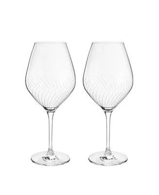 Rosendahl Holmegaard Cabernet Lines 23.3 oz Burgundy Glasses, Set of 2