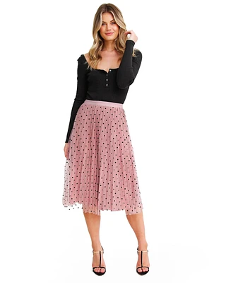 Women Belle & Bloom Mixed Feeling Reversible Skirt