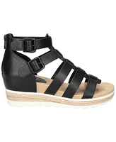 Easy Street Women's Simone Zip Wedge Sandals