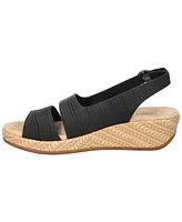 Easy Street Women's Gannett Buckle Slingback Wedge Sandals