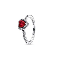 Pandora Crystal Stone Timeless Elevated Red Heart Ring