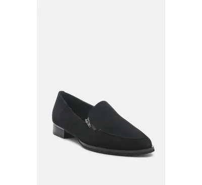 Sara Womens Suede Slip-on Loafers