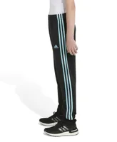 adidas Big Boys Elastic Waistband Classic 3-Stripe Tricot Joggers