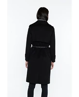 Jennie Liu Women's Cashmere Wool Double-faced Overcoat