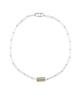 Reese Disc Two Tone Necklace
