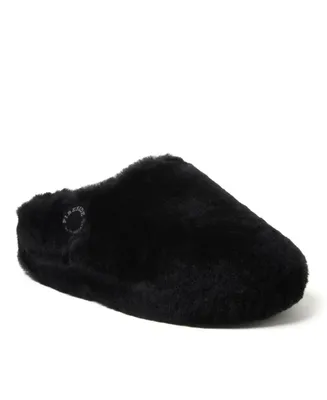 Fireside by Dearfoams Women's Maryboro Genuine Shearling Platform Fuzzy Clog Slipper