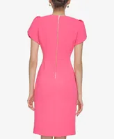 Calvin Klein Women's Tulip-Sleeve Sheath Dress