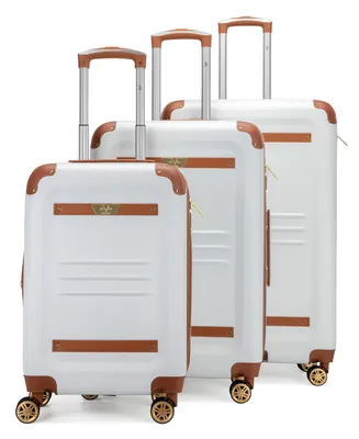 V19.69 Italia Vintage-Like 3 Piece Expandable Retro Luggage Set