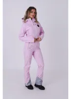 Women's Pink with Stars Chic Ski Suit