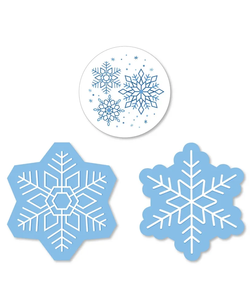 Large Snowflakes - Confetti Shapes
