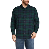 Lands' End Big & Tall Traditional Fit Flagship Flannel Shirt