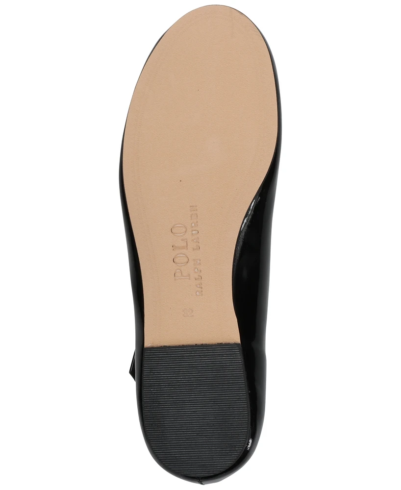 Polo Ralph Lauren Big Girls Kinslee Leather Flats from Finish Line