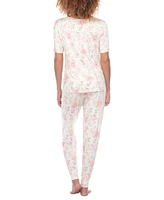 Honeydew Women's Happy Place 2-Pc. Printed Pajamas Set