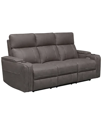 Avenger 85.8" Fabric with Dropdown Table Power Reclining Sofa