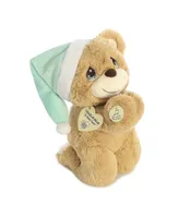 Aurora Medium Charlie Prayer Bear Precious Moments Inspirational Plush Toy Brown 9.5"