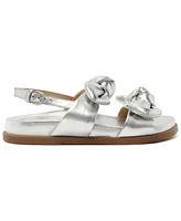 Arezzo Women's Melody Bow Footbed Sandals